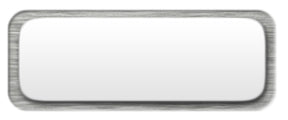 Blank White Nametag with a Brushed Silver Metal Border
