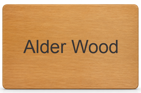 Alder Wooden Name Tag Blank