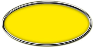 Blank Silver Oval Framed Nametag with Canary Yellow