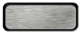 Blank Brushed Silver Nametag with a Black Metal Border