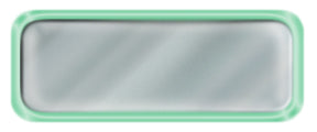 Blank Shiny Silver Nametag with a Shiny Green Metal Border