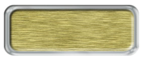 Blank Brushed Gold Nametag with a Shiny Silver Metal Border