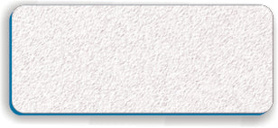 Blank Textured Plastic Name Tag: Winter White and Blue - 822-205