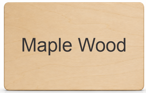 Maple Wooden Name Tag Blank