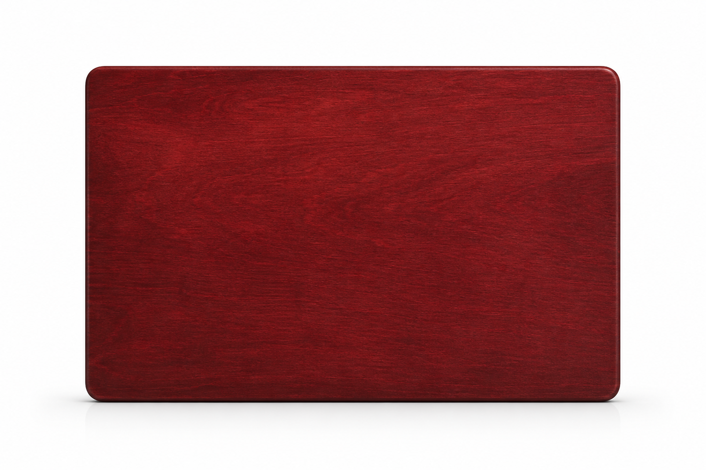 Red Stained Maple Wooden Name Tag Blank