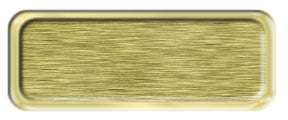Blank Brushed Gold Nametag with a Shiny Gold Metal Border